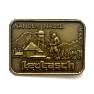 Leutasch Wander Nadel Tirol Hiking Pin Austria Anstecknadel Hutnadel Hat Brooch